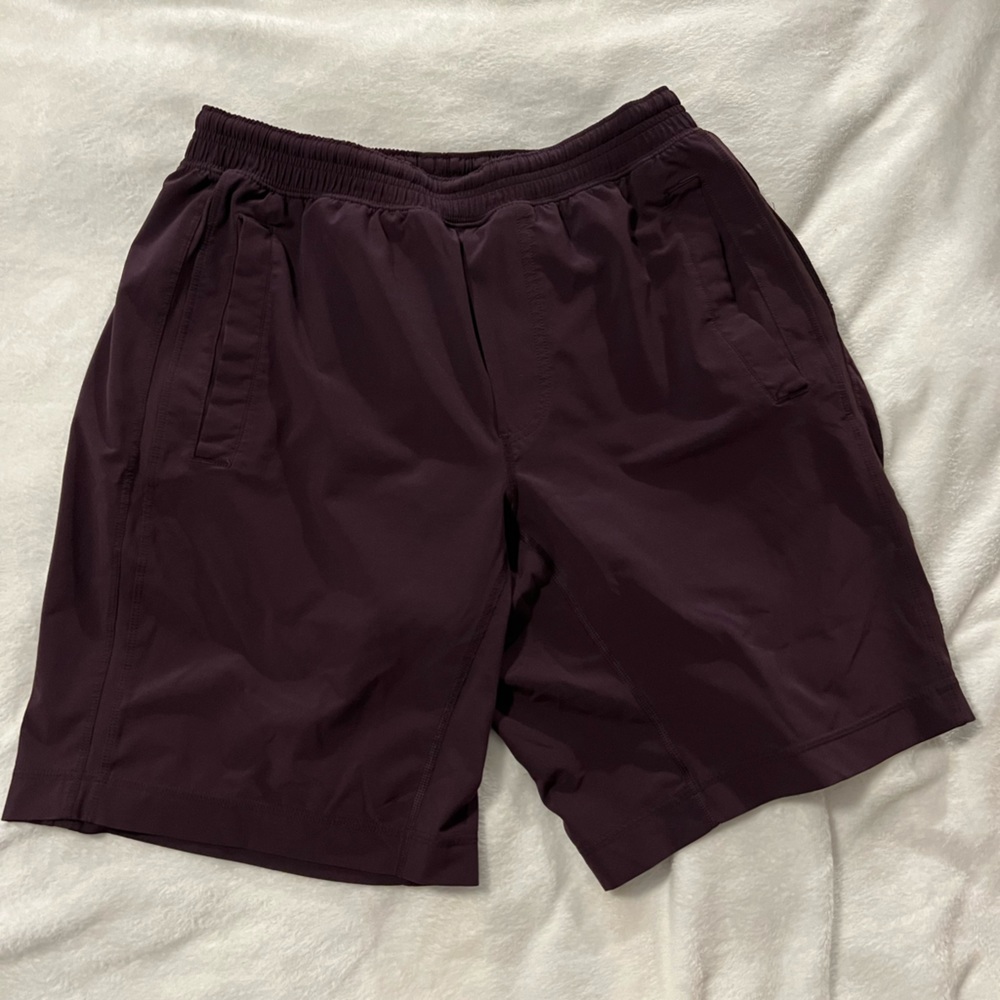 Lululemon Pacebreaker Short (with liner) 7” inseam, plum, size L